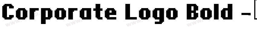 Corporate Logo Bold 字体转换